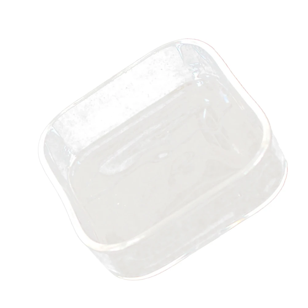 

Round Glass Bowls for Reptile Pet Feeder Small Animal Supplies Durable Practical Transparent Design Lizard Tortoise Snails