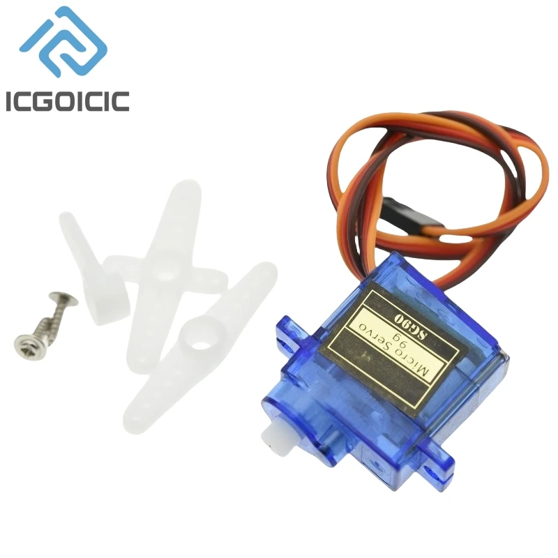 1 PCS SG90 9G Micro Servo Motor Servo para Aviões RC Robô Braço 180 ° /360 °   Controle de servo motor de asa fixa para helicóptero de avião