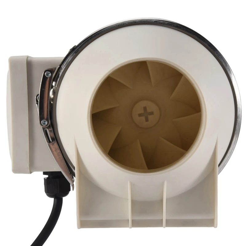 AC88-35W Kipas Saluran Pipa Kamar Mandi Kipas Inline Knalpot Ruangan Ventilasi Kipas Saluran Penyebar Udara Dapur Kipas Blower Tenda Tumbuh Steker UE