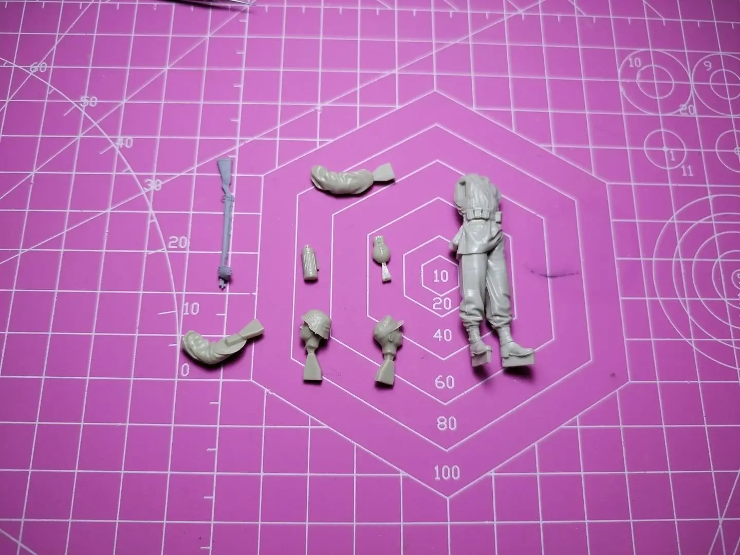 Figurine modèle GK en résine 1/35, kit non assemblé et non peint