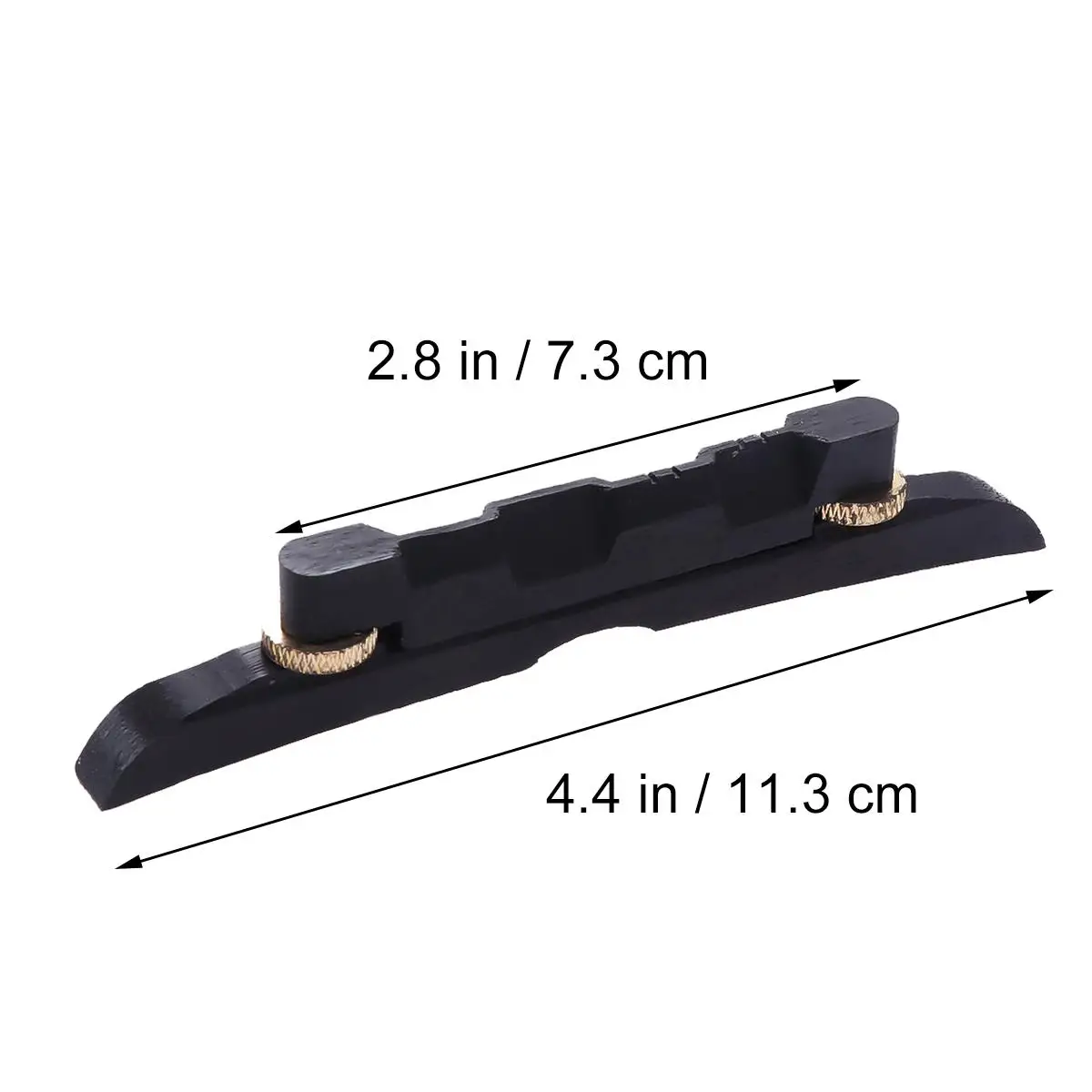 

Adjustable Mandolin Bridge Ebony Earth Tones for Accessory Action Adjustments