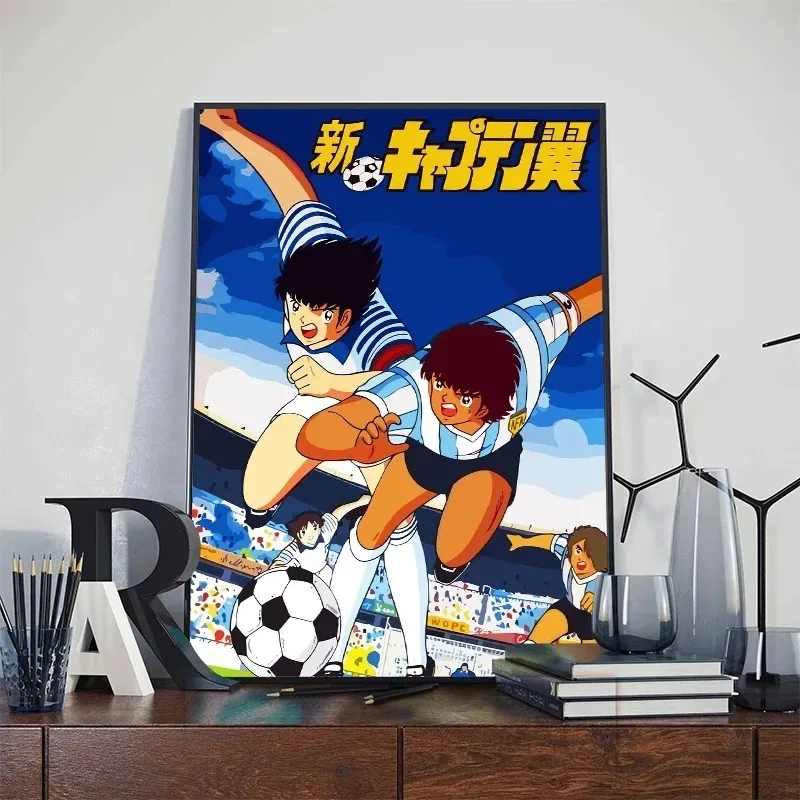 Japanese Anime Eanime Captain Tsubasa Cartoon Art Poster Print Canvas Painting Wall Picture for Nursery Kids Room Home Decor