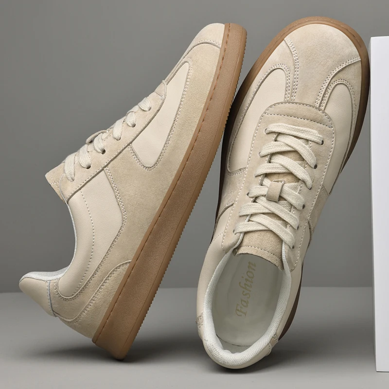 Suede Leather Leather Casual Shoes Men's Oxford Shoes Outdoor Male Tenis Masculino Versatile Skateboard Footwear Comfy Sneakers
