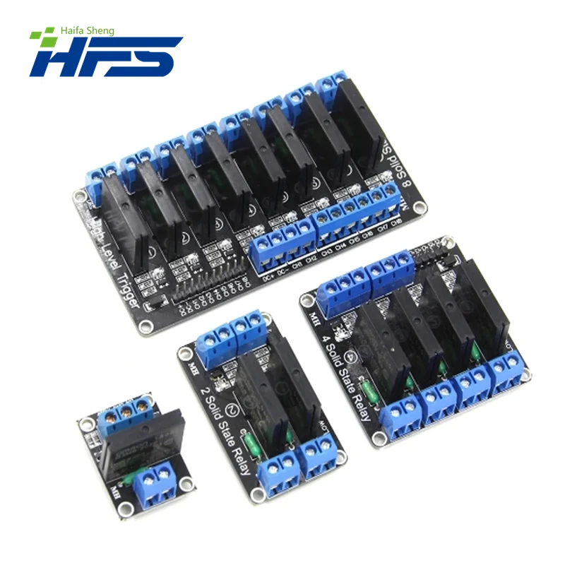 12V Relay 1 2 4 8 Channel SSR modul Relay Solid State Level rendah tinggi 250V 2A UNTUK Arduino
