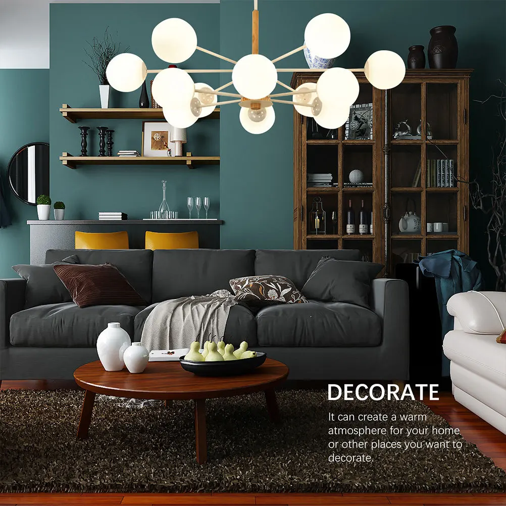 

Frosted Glass Lamp Shade Round Pendant Lamp Cover Soft Light Protection for Home Decor Bedroom Living Room Lighting