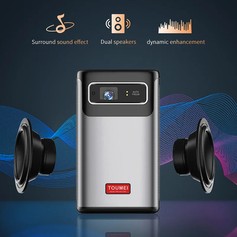 2026 YUNDOO أحدث 4K ثلاثية الأبعاد أندرويد الذكية واي فاي بيكو جيب صغير محمول LED DLP العارض المسرح المنزلي للهواتف الذكية اللوحية الكمبيوتر #3