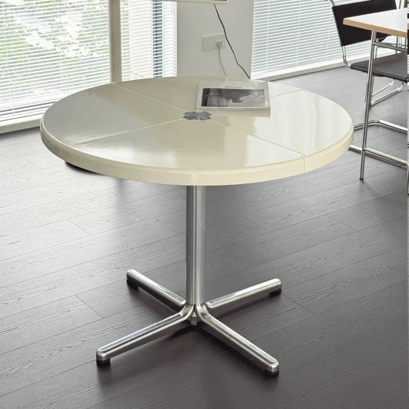 

Folding table Multifunctional round table Dining Semi-circular special-shaped designer household dining