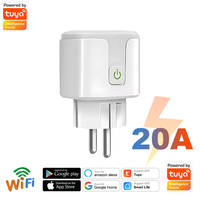 Tuya WiFi Plug EU Smart Socket Bluetooth Smart Plug With Timing Function Voice Control Alexa Google Assistant Smart Life 16A 20A