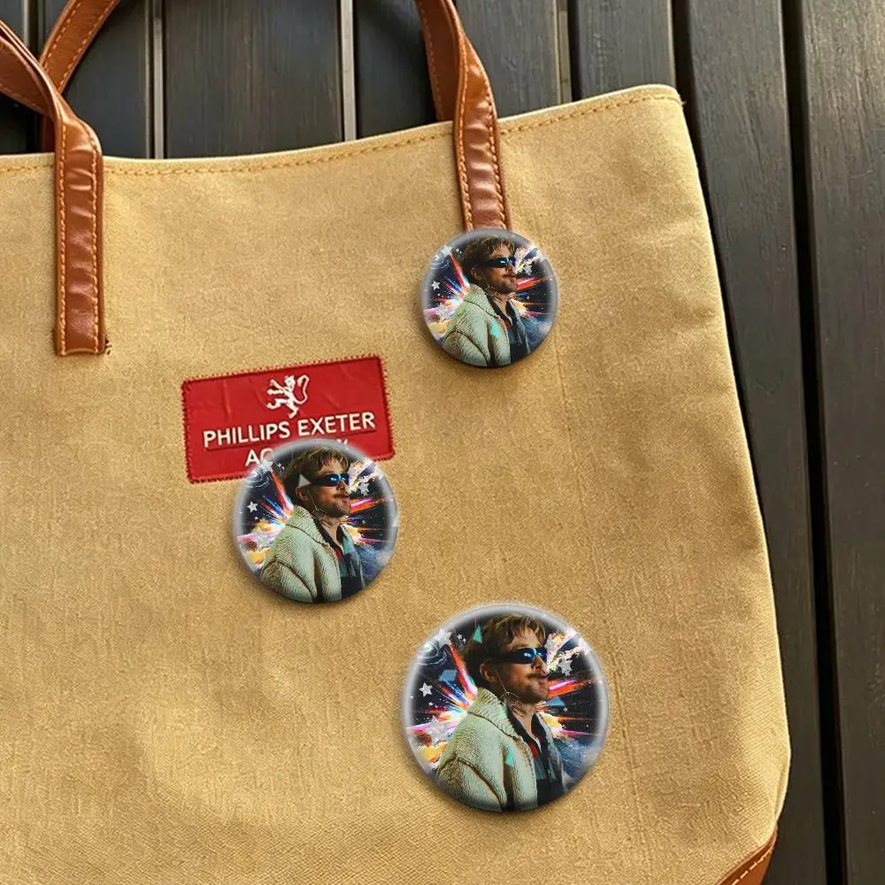 Ryan Gosling P-Project Hail M-Mary  32/44/58mm Handmade Pins Round Brooch Badge Backpacks Clothes Jewelry Gifts