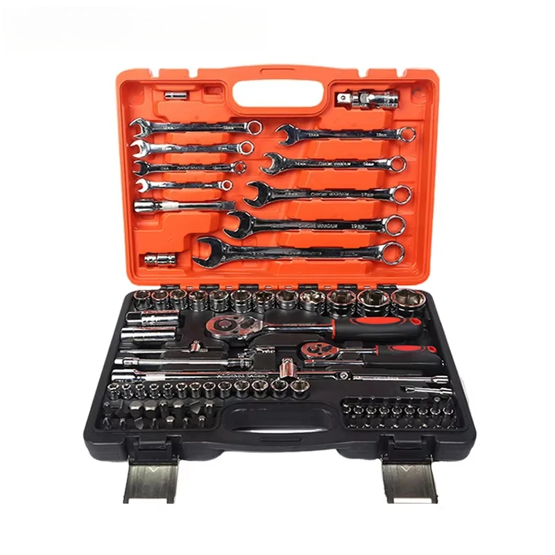 Auto Repair Tool Set Quick Ratchet Spanner Combination Kit Set Multifunctional Socket Wrench Tools Set