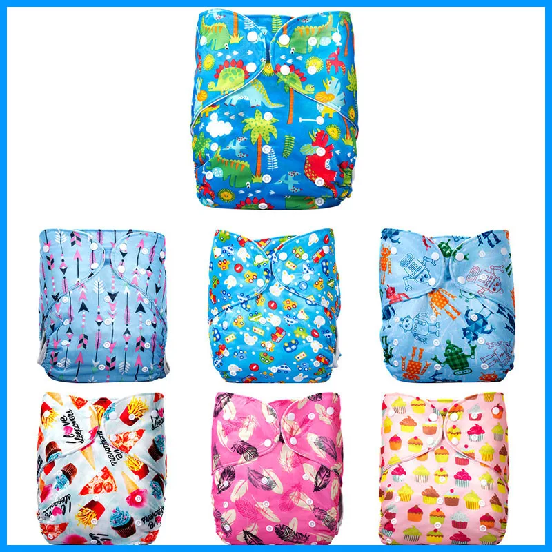 Washable Reusable Children Cloth Diaper Ecological Adjustable Real Pocket Nappy Fit 30-48KG 66lbs-105lbs