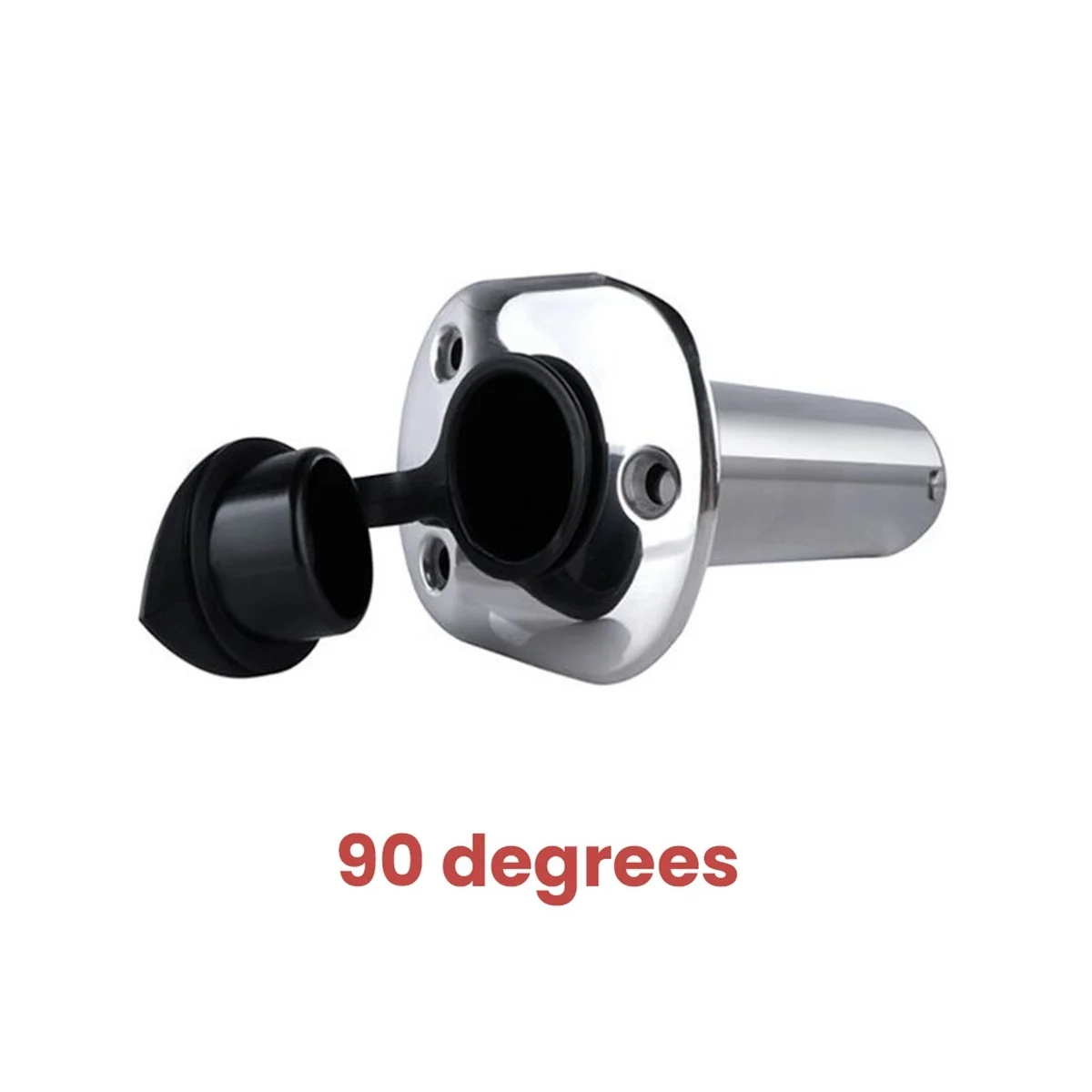 90 Degree Fishing Pole Stand Stainless Steel Embedded Mount Fishing Rod Holder for Boat Accessories Marine