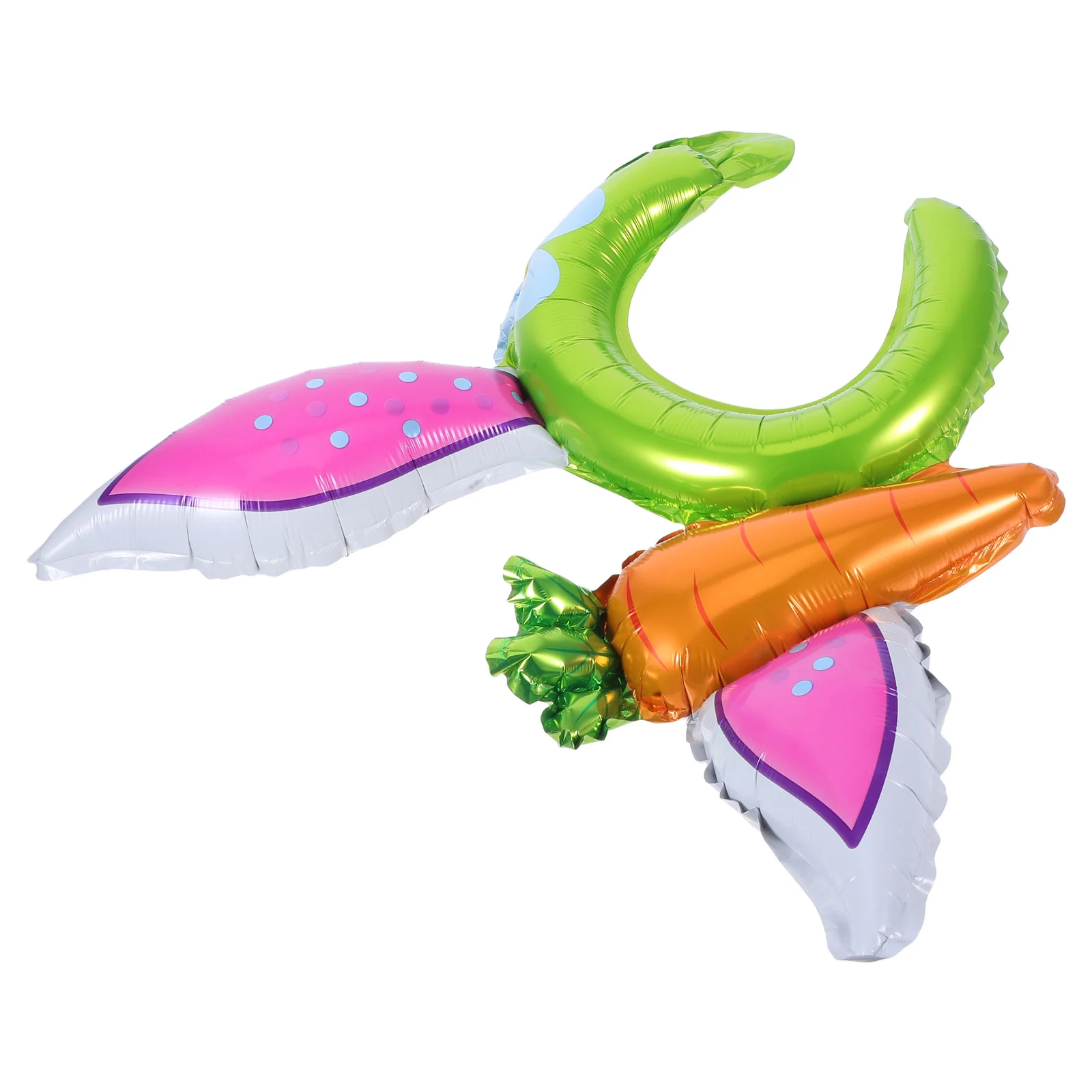 10 Pcs Inflatable Bunny Ears Headwear Birthday Decorations Headband Balloons Rabbit