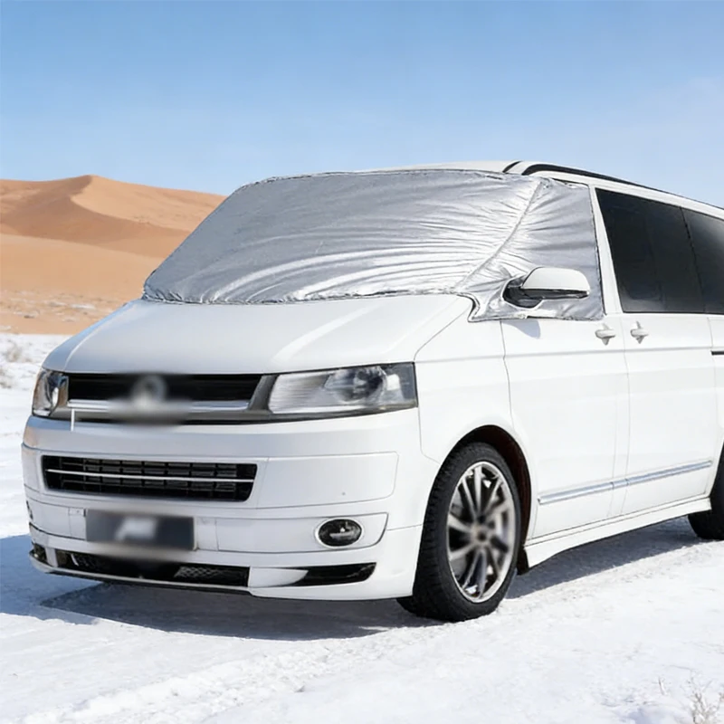 RV Windshield Cover Sun Protection Heat Insulation Windshield SunShade Snow Protection Cover For VW T5 Detachable Accessories