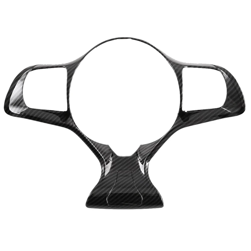 

Steering Wheel Frame Decor Switch Button Cover Trim Decoration Carbon Fiber Color For BYD Dolphin-A02Q