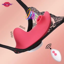 Mini otário do clitóris para mulheres, vibrador de sucção do clitóris, controle remoto com calcinha sexy, estimulador do clitóris, brinquedos sexuais para adultos