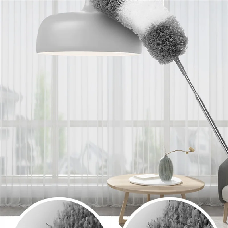 

A24F-Electrostatic Feather Duster Retractable Feather Duster Feather Dusters Set Household Dust Duster