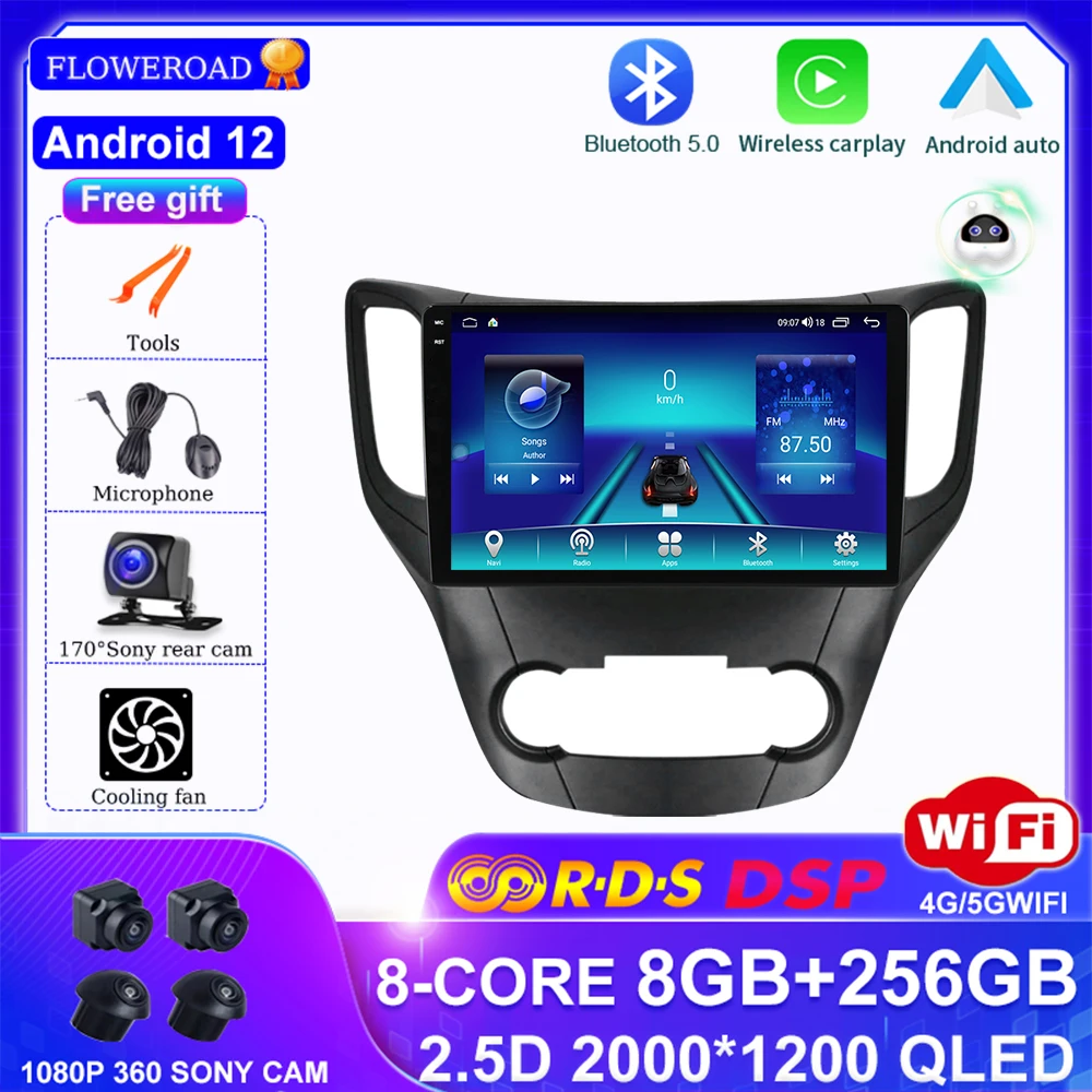 

Android 12 256G Car Radio Video Player For Changan CS35 2013-2017 Auto Multimedia GPS Stereo DSP 4G Stereo Carplay 360 SONY Cam