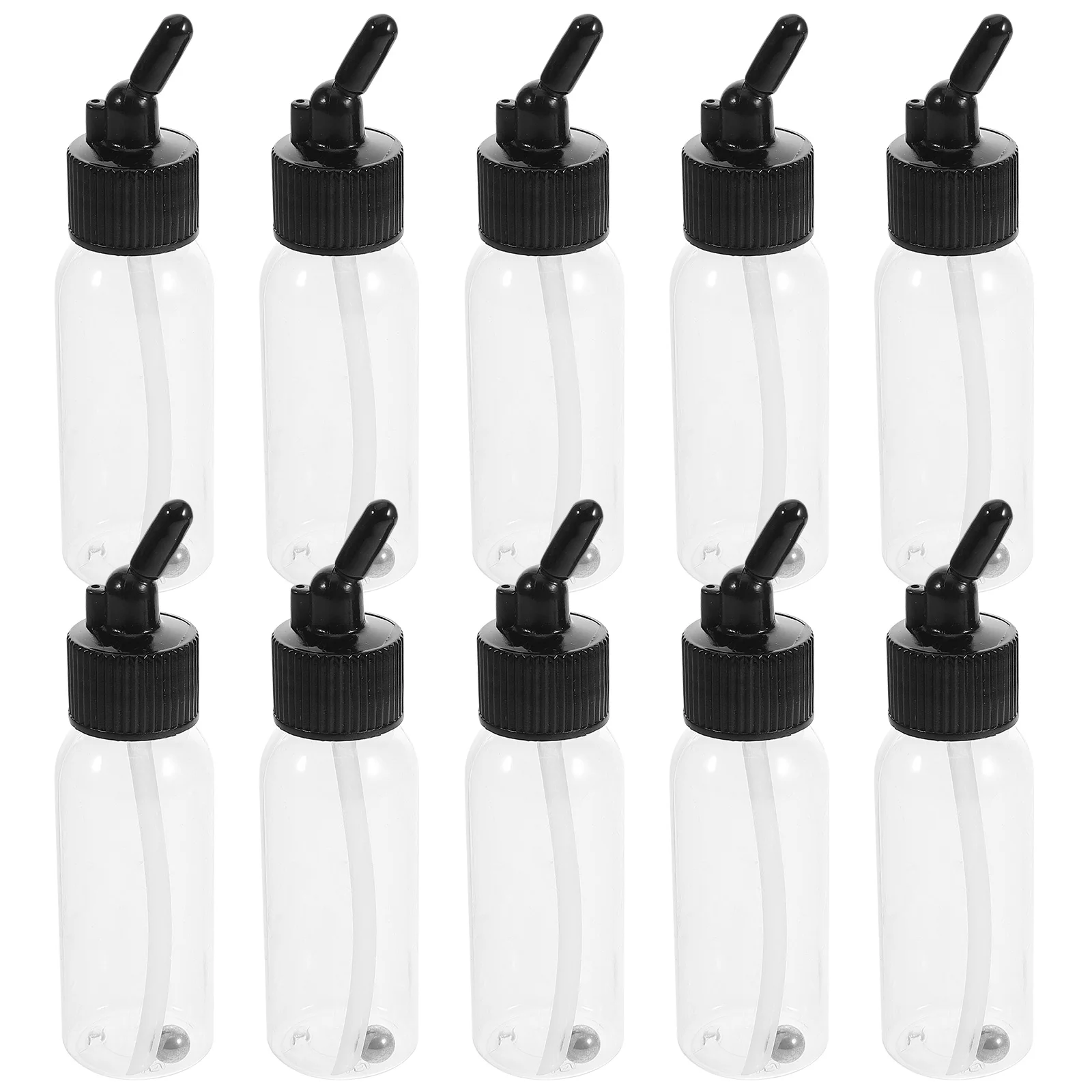 エアブラシボトルアクセサリーと消耗品 10 個 液体用顔料プラスチックボトル
