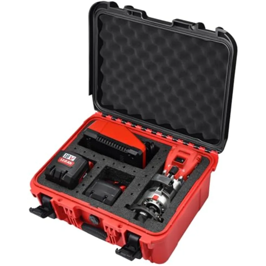 

Case for Milwaukee M18 Cordless Compact Router Waterproof Hard Tool Box for 18V/20V Compact Router Router Bits Battery and Char