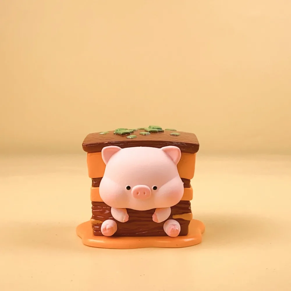 Creative Cartoon Pink Pig Doll PVC DIY Decoration Cake Decoration Pig Figurine Animal Model Desktop Decoration