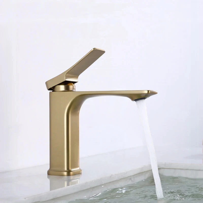 

Basin Faucet Gold Black Bathroom Faucet Mixer Tap Brass Wash Basin Faucet Hot and Cold Water Sink Faucet New Modern Water Taps