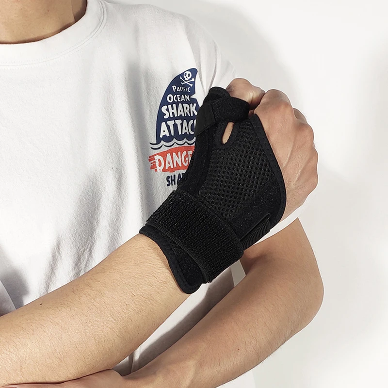 Fitness Thumb Wrist Brace Wraps Carpal Tunnel Arthritis Tendonitis Sprain Wrist Support Bandage Gym Home Sports Hand Protector