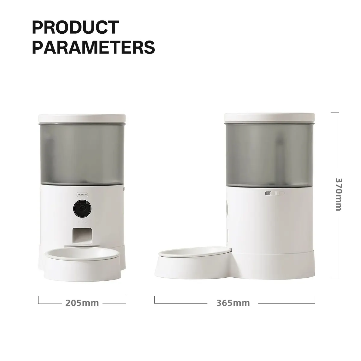 DOUDOU PET Wireless Automatic Pet Feeder Auto Vacuum Cat Food Dispenser Smart Control Pet Feeder For Cats Dog Dry Food
