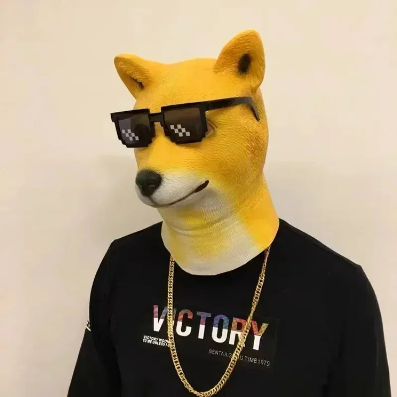 DY2025Забавная маска на голову животного, Рождественская карнавальная маска для вечеринки, латексный головной убор с животными, новинка, Хэллоуин, орел, осел, собака, голова кролика P