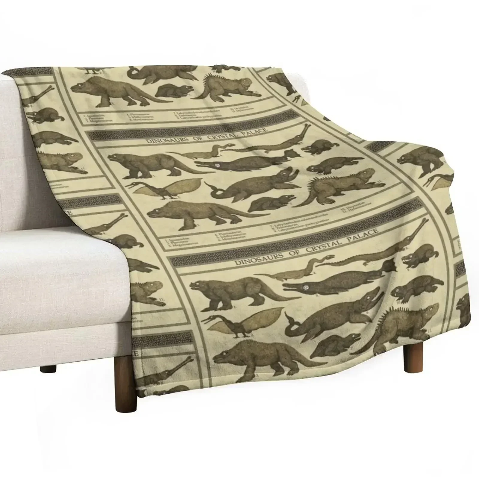 

Dinosaurs of Crystal Palace Throw Blanket Hairy Kid'S Blankets