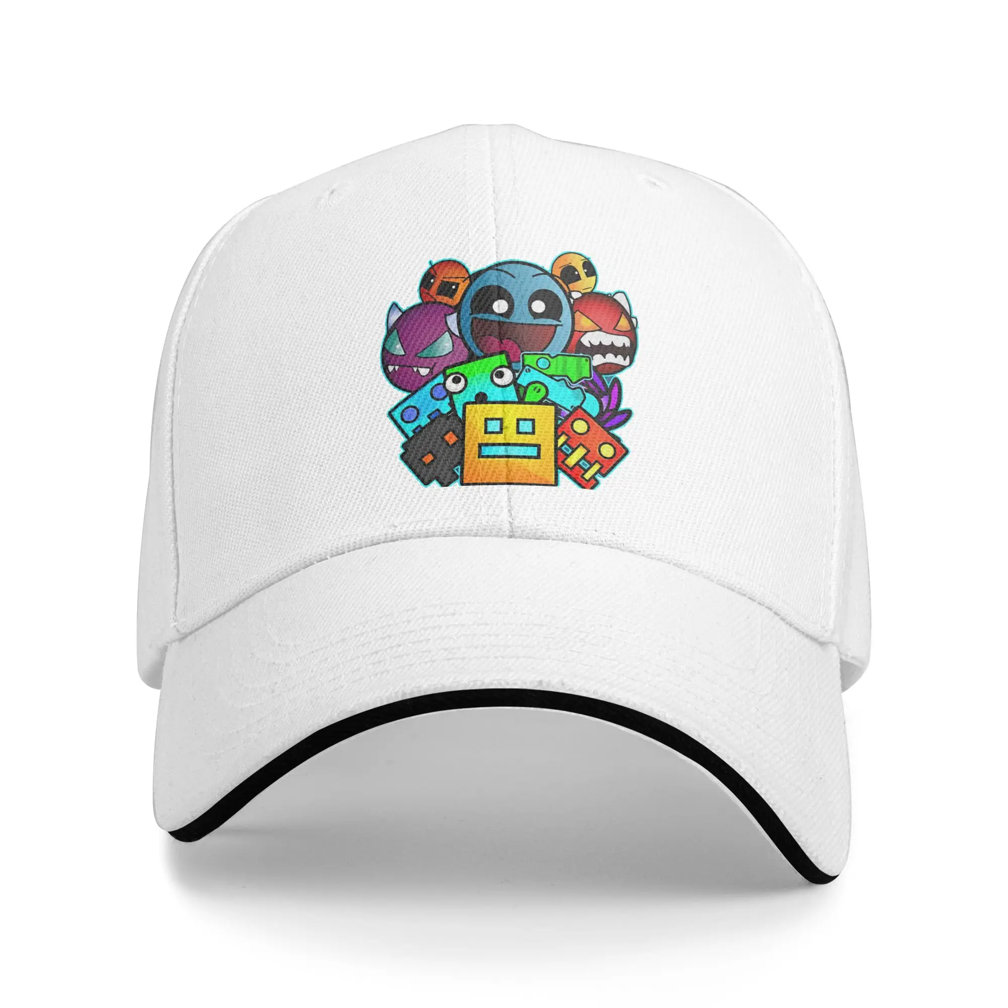 Geometry Cube Gaming Dash Baseball Cap Hip Hop  Sandwich Cap Unisex Breathable Sun Cap Fishing