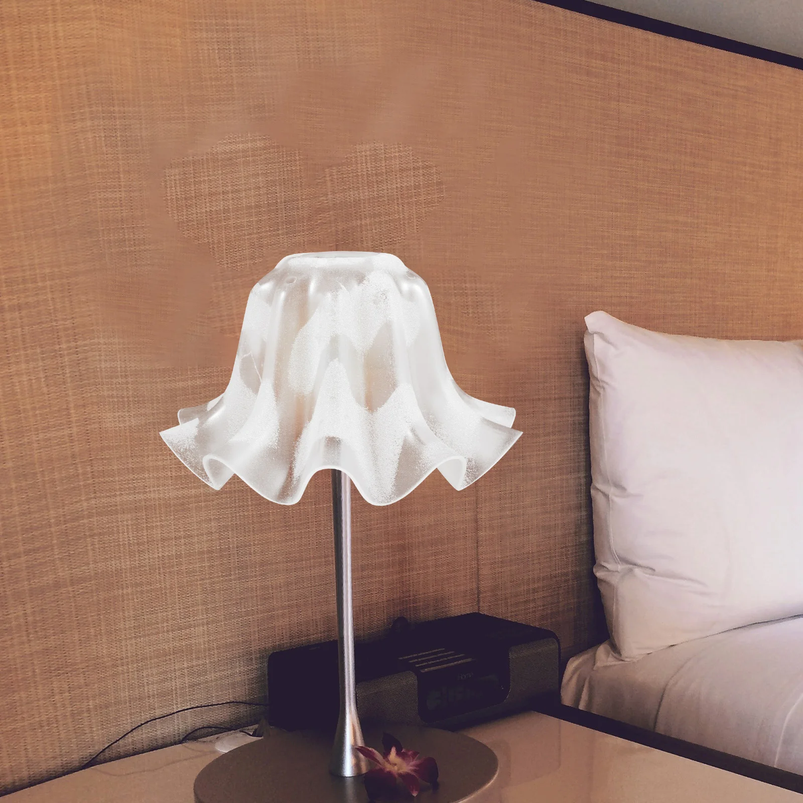 

Acrylic Flower Lamp Shade Exquisite Smooth Surface Replacement Lamp Cover Artistic Decorative for Ceiling Pendant Wall Light