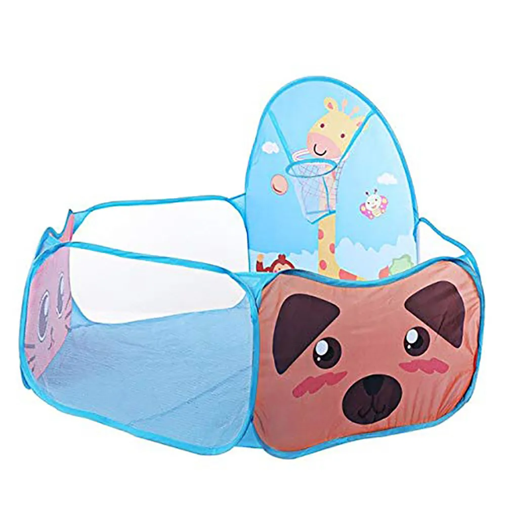 Baby Playpen Portable Indoor Outdoor Safe Tent Children Foldable Playpens Game For Kids Cartoon Throwing Basketball Pool