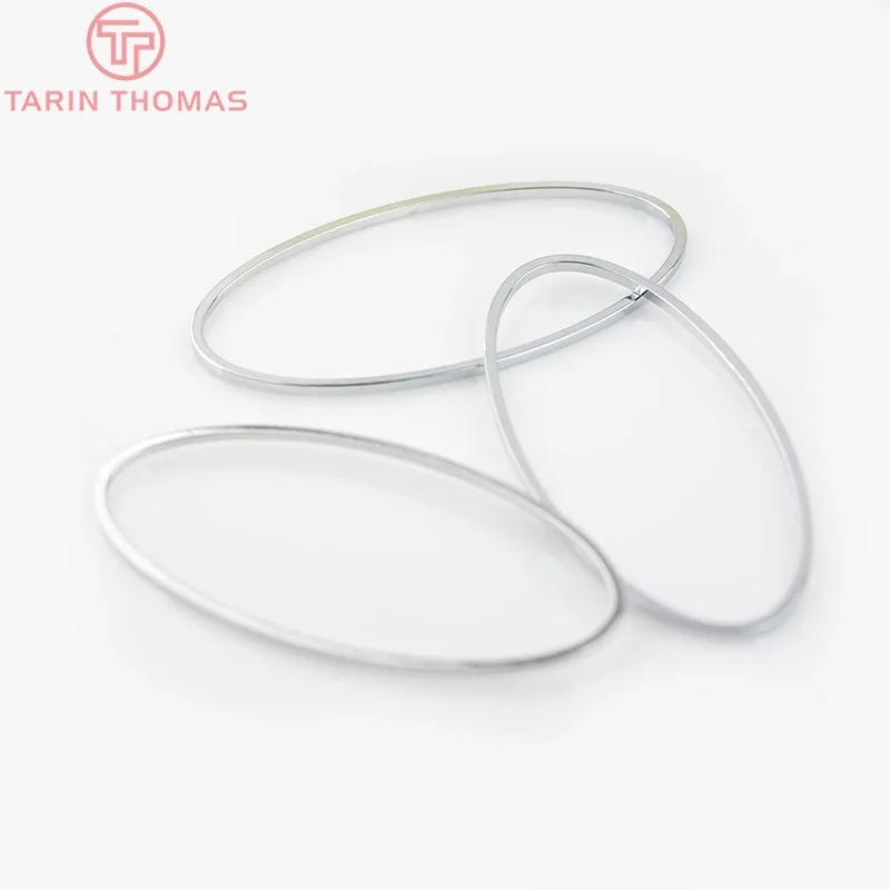 (4175)16x8MM 25x10MM 30x15MM 40x20MM Oval Shape Brass Closed Rings Connect Rings for Diy Jewelry Findings Accessories