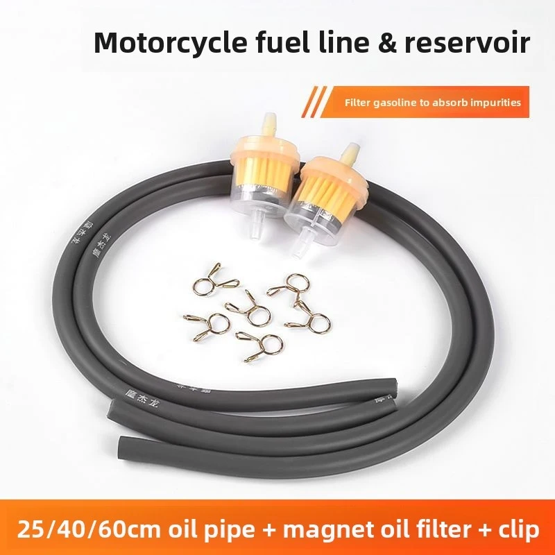 

Curved frame motorcycle oil filter, scooter with magnetic oil cup filter assembly, hose fuel filter element