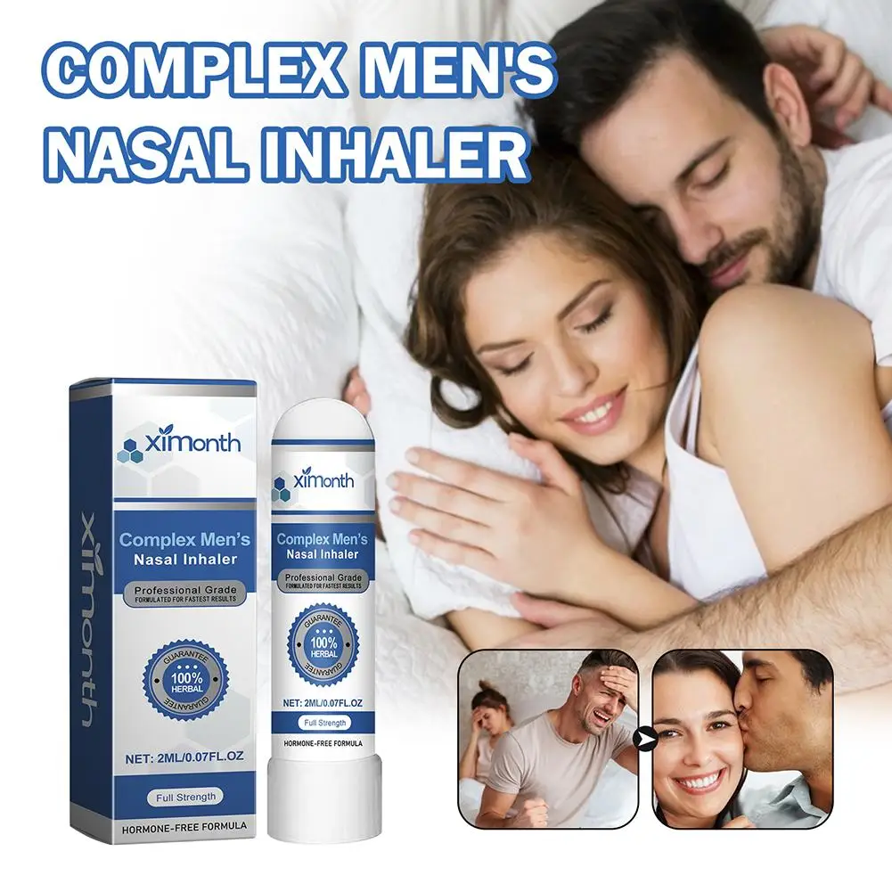 Men's Energy Enhancer Nasal Inhaler Promote Energizing Level Boost Endurance Refreshing Awakening Brain Soothe Fatigue
