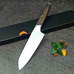 6.9 Inch Santoku Knife Weld L2 Powder Steel Blade Wenge Handle Sharp Chef Slicing Vegetables Cleaver Meat Japanese Kitchen Knife