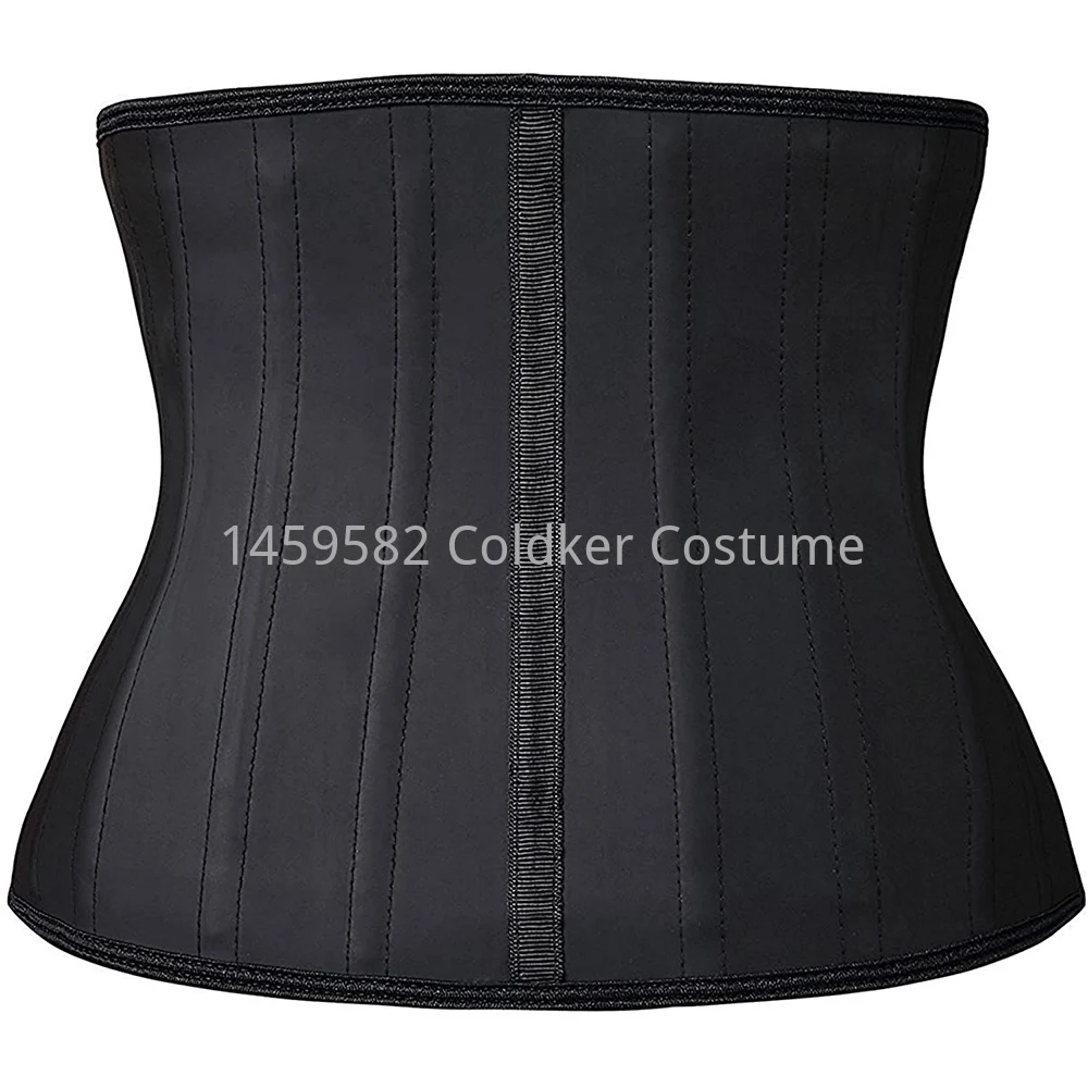 Corsetto Torso corto da 9.5 pollici per donna allenatore in vita in lattice fascia stretta Slim Figure Manager fascia addominale disossata in acciaio