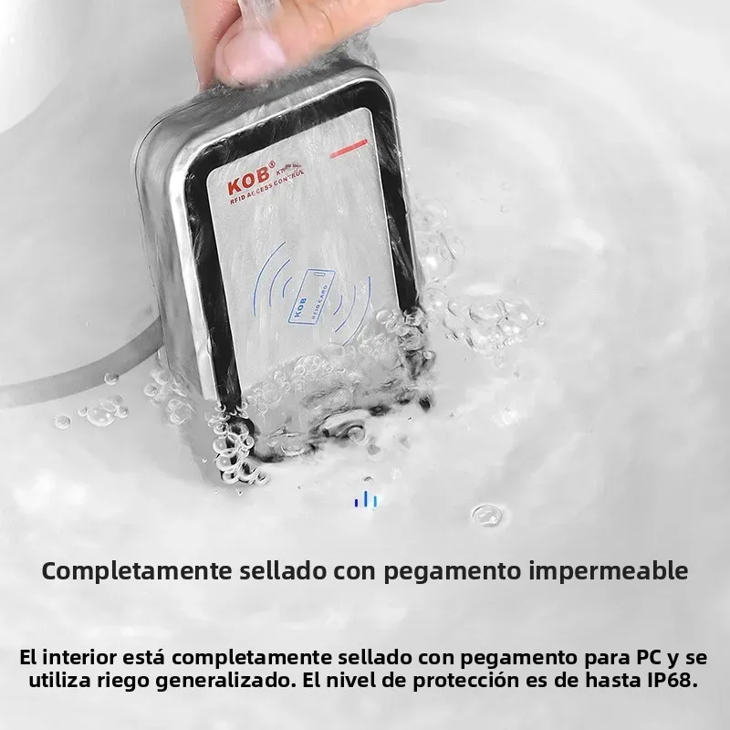 Imagen 6: KOB tarjeta de identificación/IC para exteriores, sistema de control de acceso impermeable de metal, cabezal lector de control de acceso WG26 para exteriores