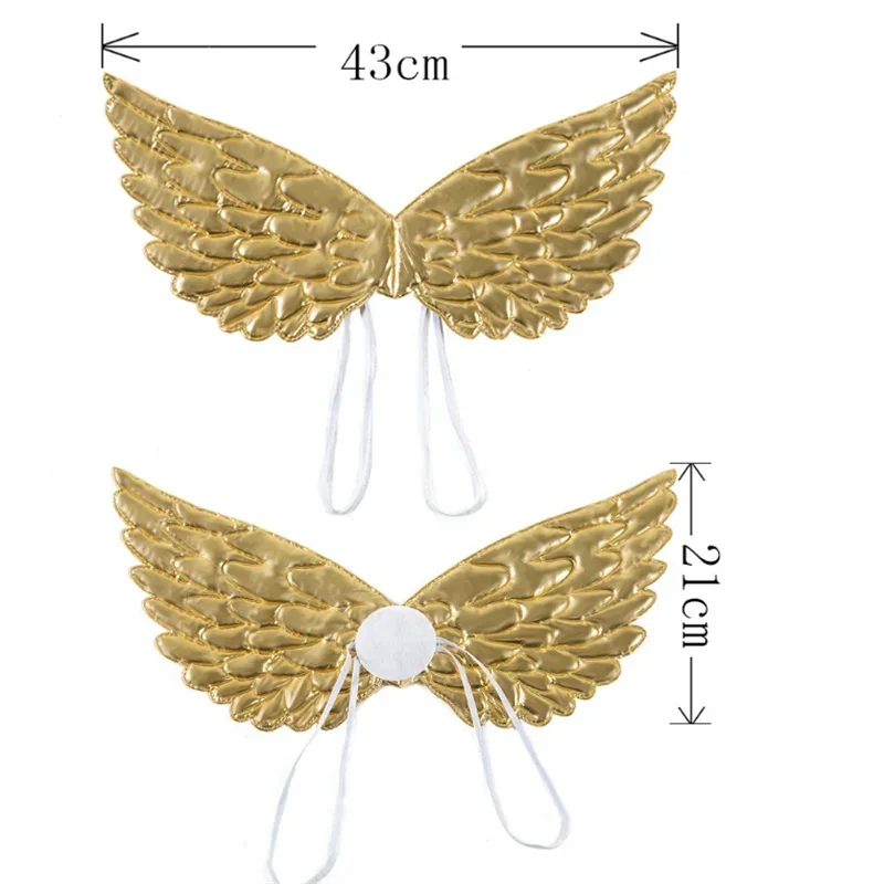 يونيكورن الجنية الملاك الجناح الاطفال هدية الفتيات الذهب يونيكورن حفلة عيد ميلاد الديكور تأثيري تجهيزات حفلة الهالوين لوازم استحمام الطفل