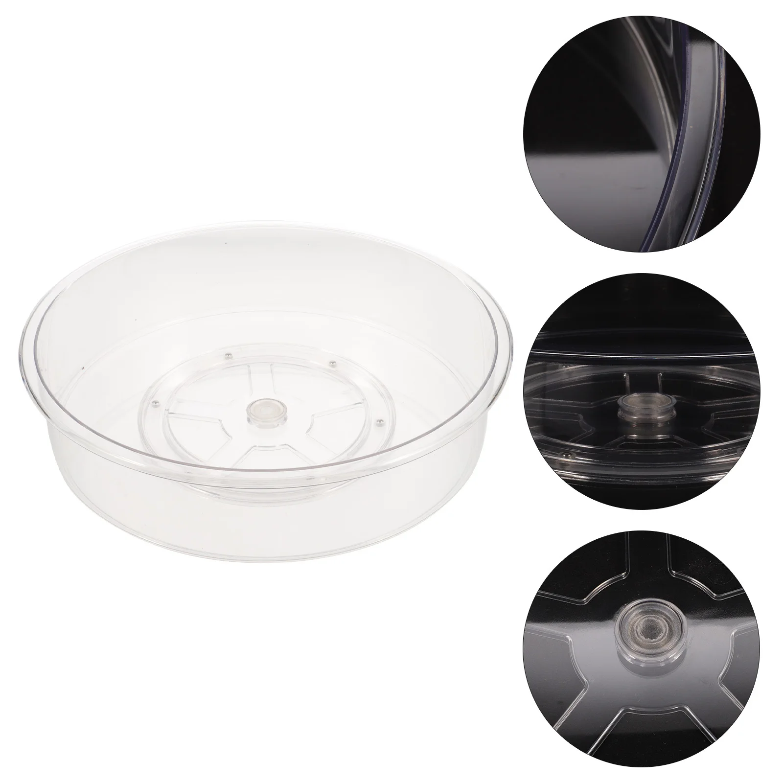 

Condiment Spice Rack Thick Pet Rotating Turntable Organizer For Kitchen Storage Seasoning Bottle Shelf Plastic Pantry Bin