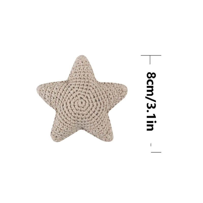 QX2D CROCHET PERQUIPIDADE ACESSÓRIOS DIY ACESSÓRIOS ESTRELA STAR SOOTHER BEBÊ ABS APES