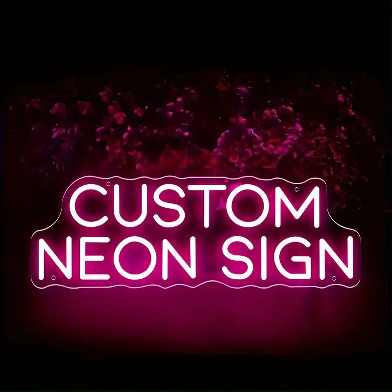 

Custom Neon Signs Personalised LED Neon Lights Sign Customizable for Wall Decor Wedding Birthday Party Bar Shop Name Logo Lights