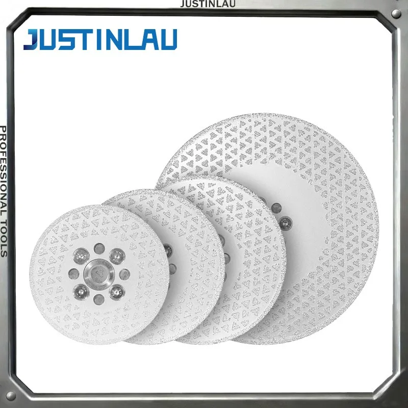 

1pc 80-125mmElectroplated Diamond Cutting Disc Wheel Both Sides Galvanized Grinding Saw Blade for Marble Granite Ceramic Tile