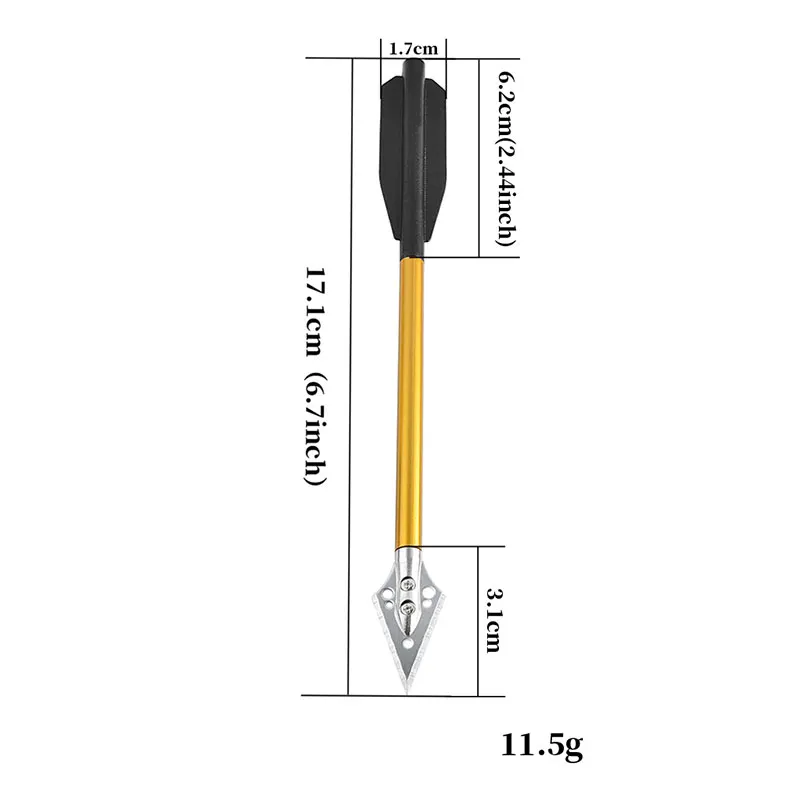 6/12 stücke Bogenschießen Kreuz-bogen Schrauben Aluminium Kreuz-bogen Pfeile Stahl Broadhead Tipps Ziel Üben Schießen jagd Zubehör