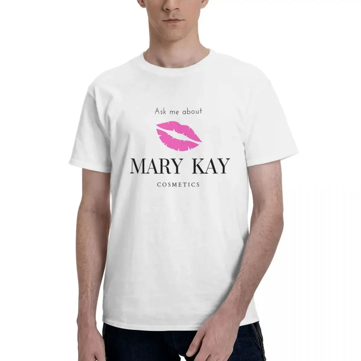 100% Cotton Ask Me About Mary Kay T-shirt Men's Funny Oversized T Shirt Men Round Neck Summer Shirts Tops S-6XL