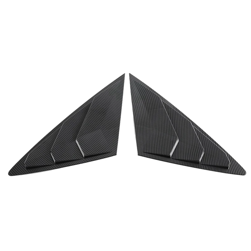 

Carbon Fiber Color Rear Side Vent Quarter Window Louver Shutter Cover Trim For BYD Seal / BYD ATTO 4