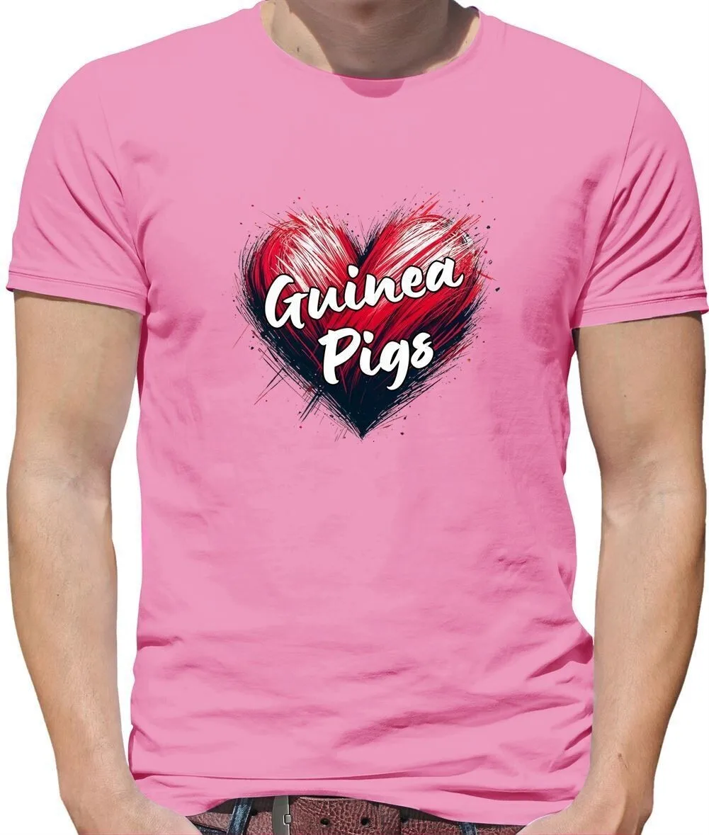 

Love Heart Guinea Pigs - Мужская футболка - Guineas Pig Guineapig Love Pet