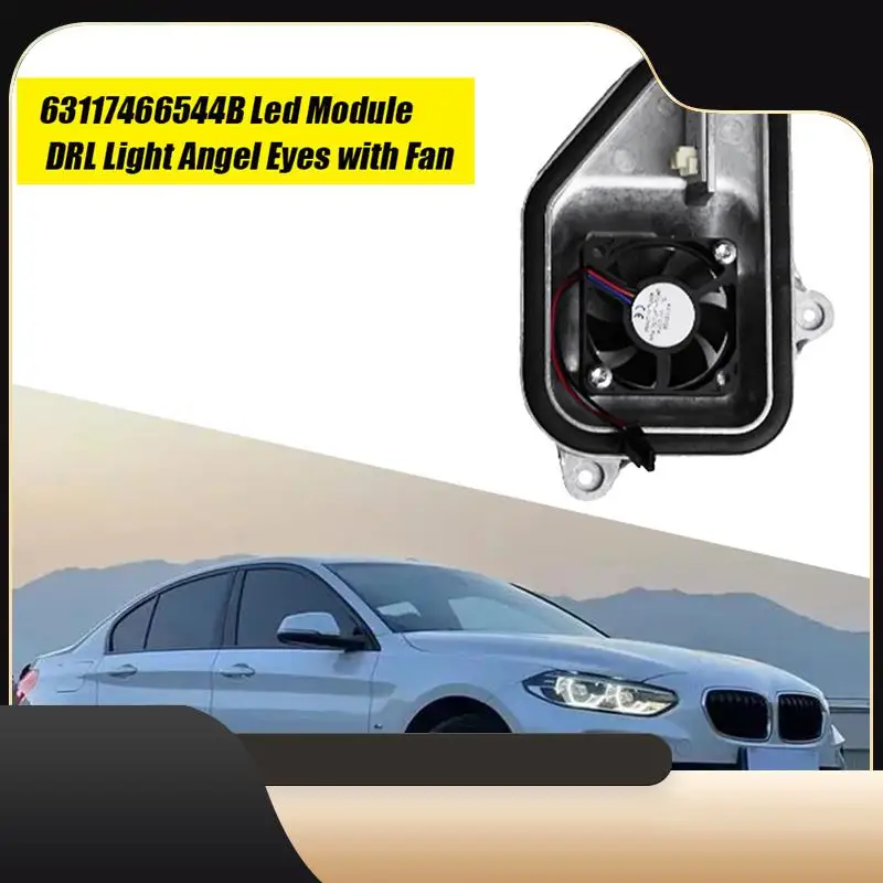 

A13Z-1Pair Front Headlight LED Angel Eyes Module With Fan 63117466543B 63117466544B For 1 Series F52 DRL Light Control Module Pa