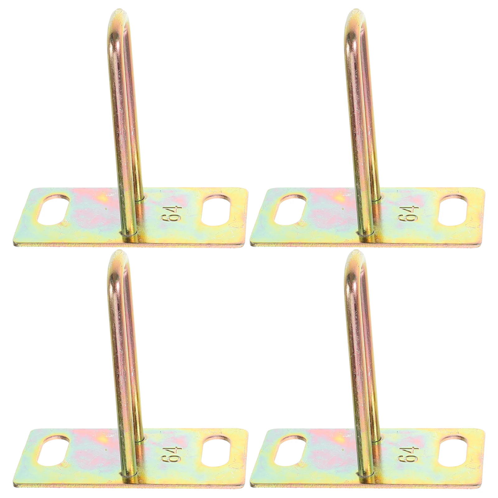 

4pcs Electric Motorcycle Seat Locks Hook Golden Plate Disc Durable Reliable Multifunctional Easy Installation Wide Applicability